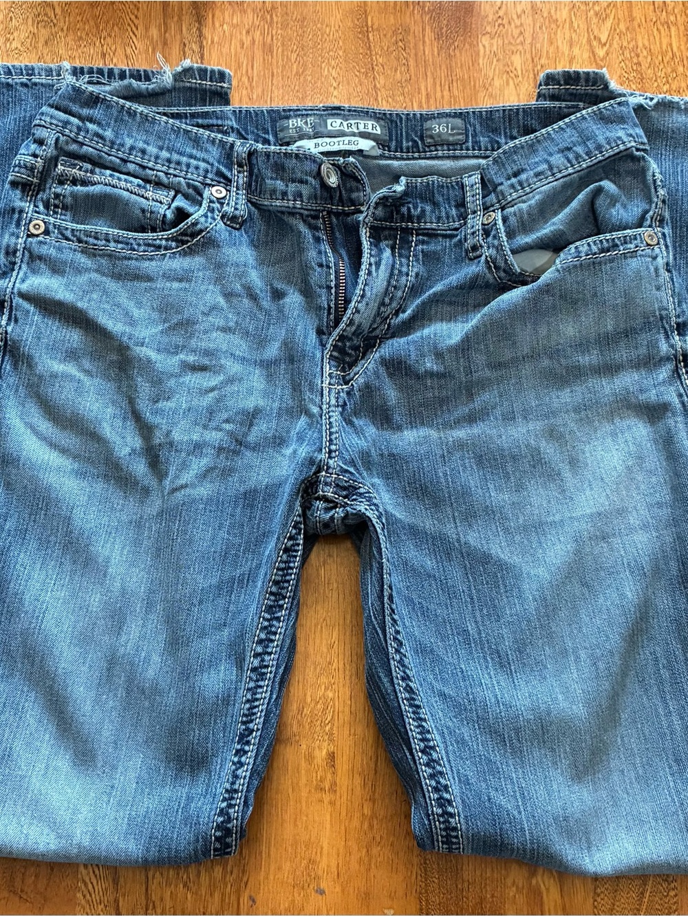 BKE Men's Bootcut Jeans 36L